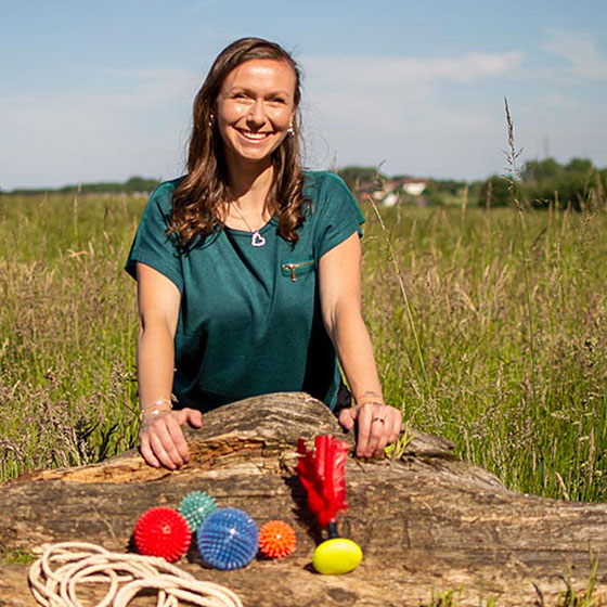 Begleitete Bewegung mit Sina Allkemper.